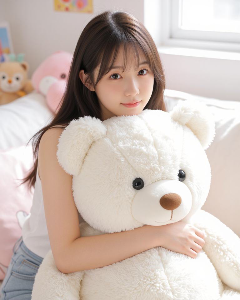 곰 인형과 소녀